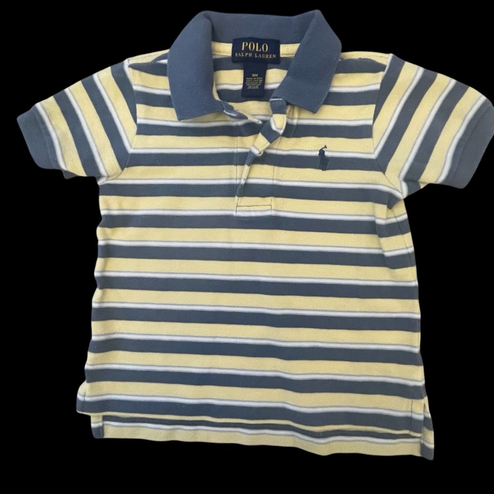 Polo by Ralph Lauren Kids Striped Shirt - Blue and Yellow
